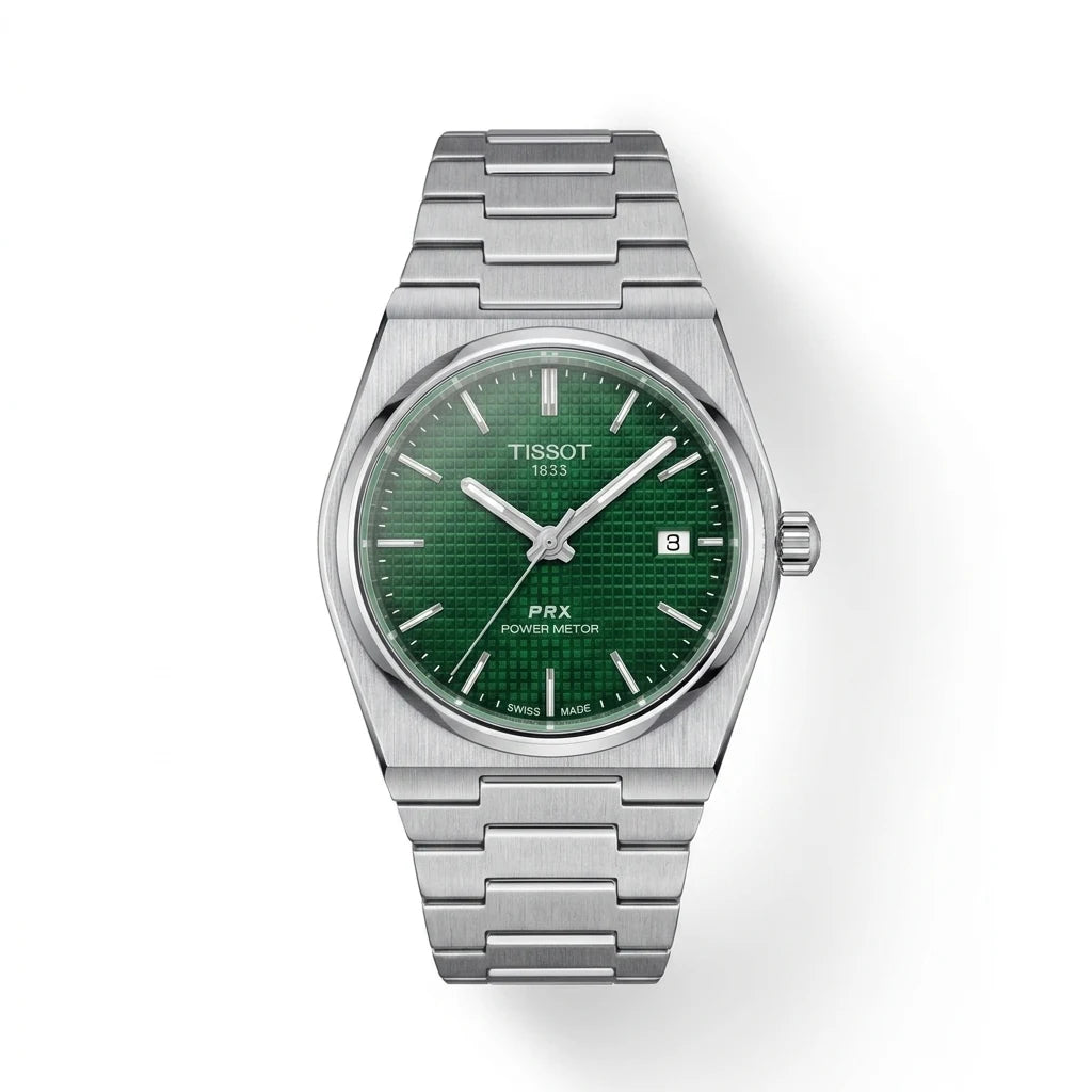 Tissot PRX Powermatic 80 Silver Olive Green Dial Men Watch Front View Lebanon - ChronoVault