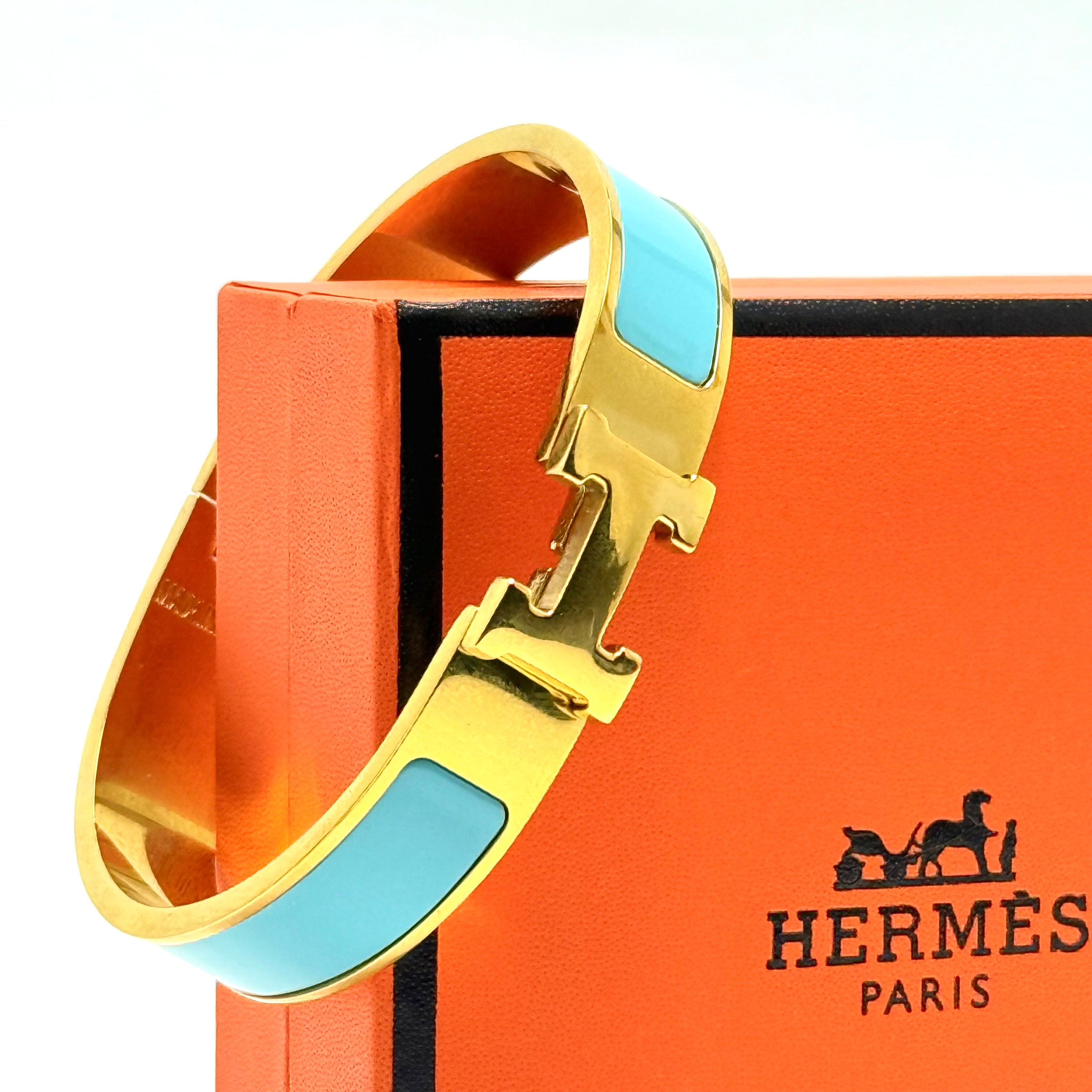 Hermès Clic H – Gold Blue Lebanon - ChronoVault