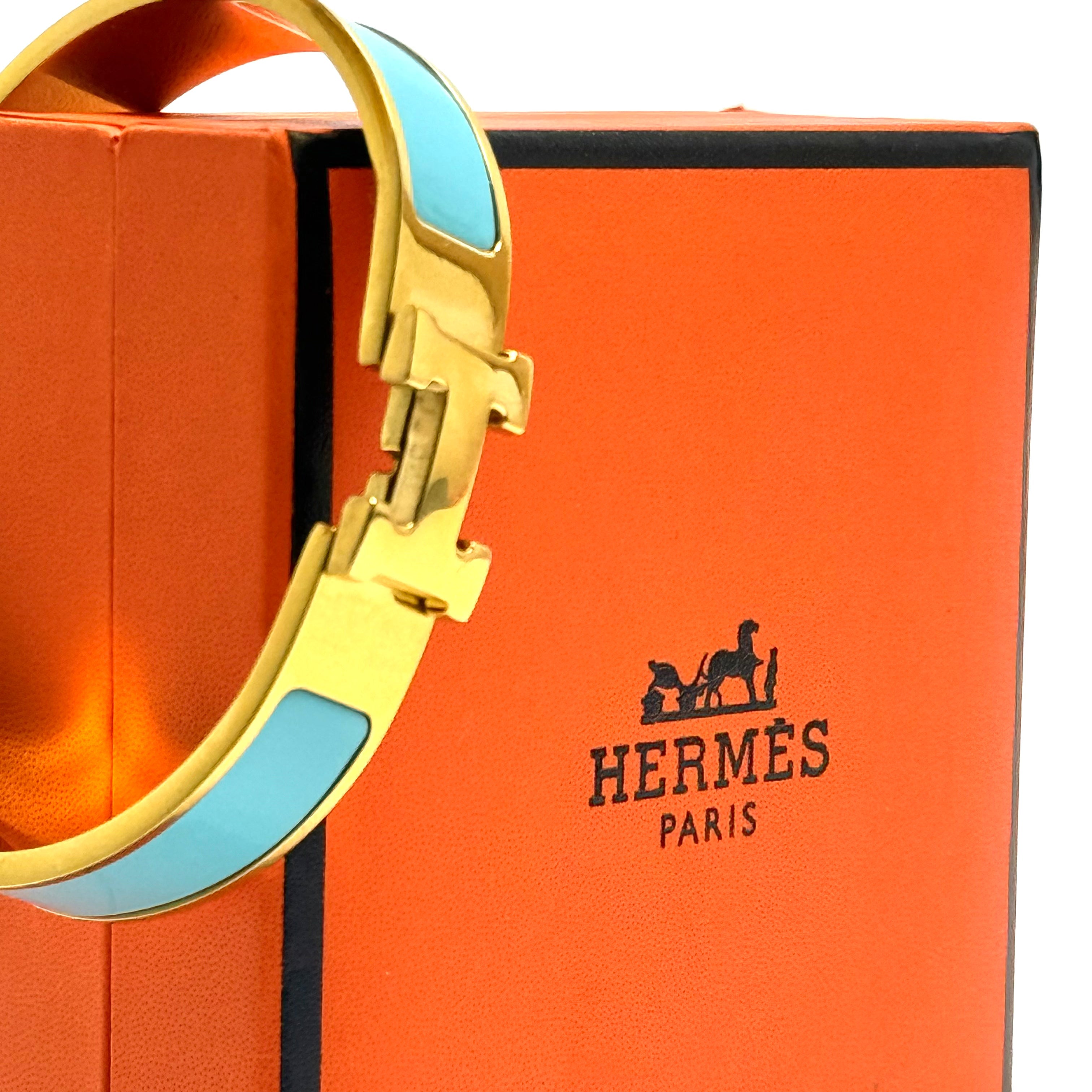 Hermès Clic H – Gold Blue Lebanon - ChronoVault