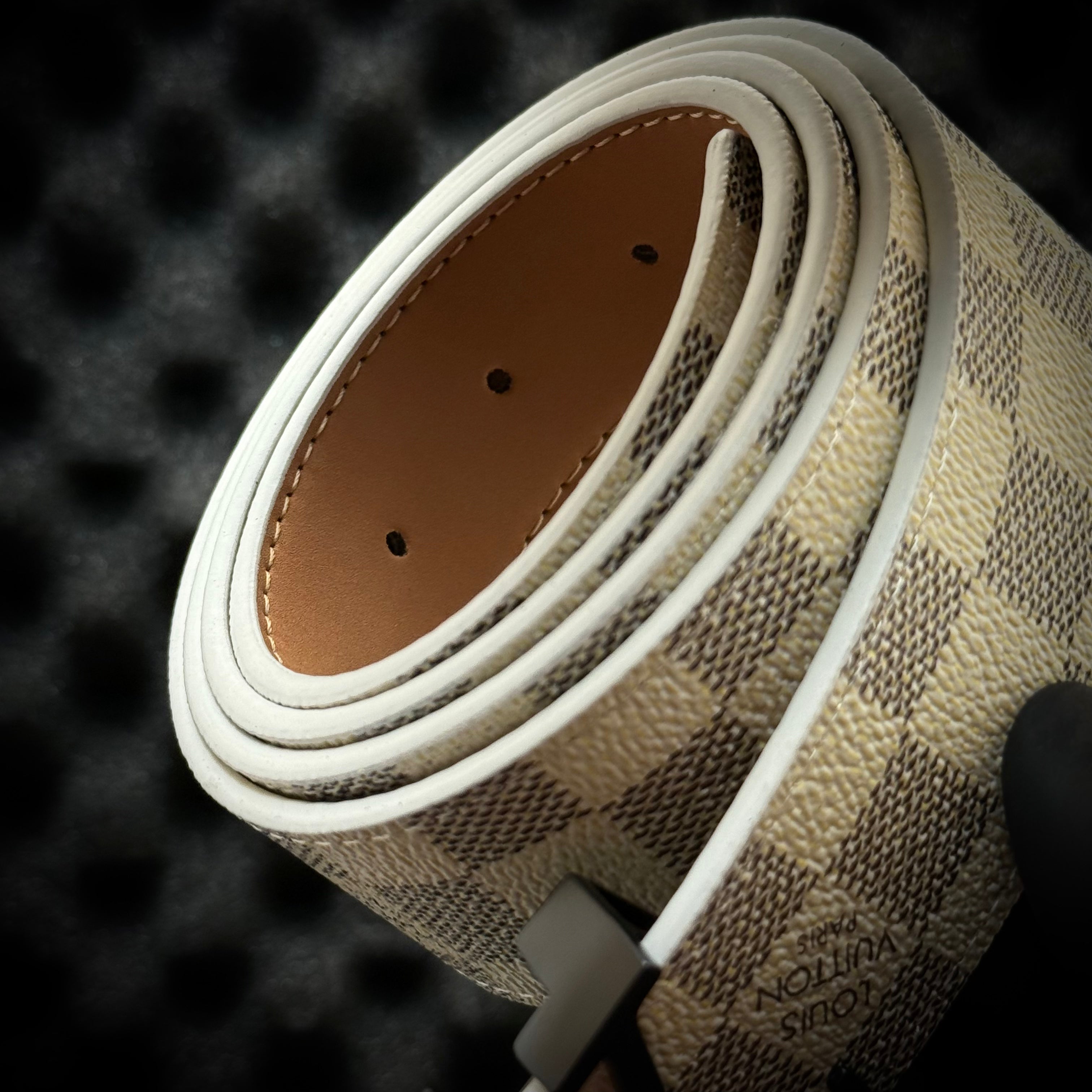 Louis Vuitton Canvas Belt - Black Grey