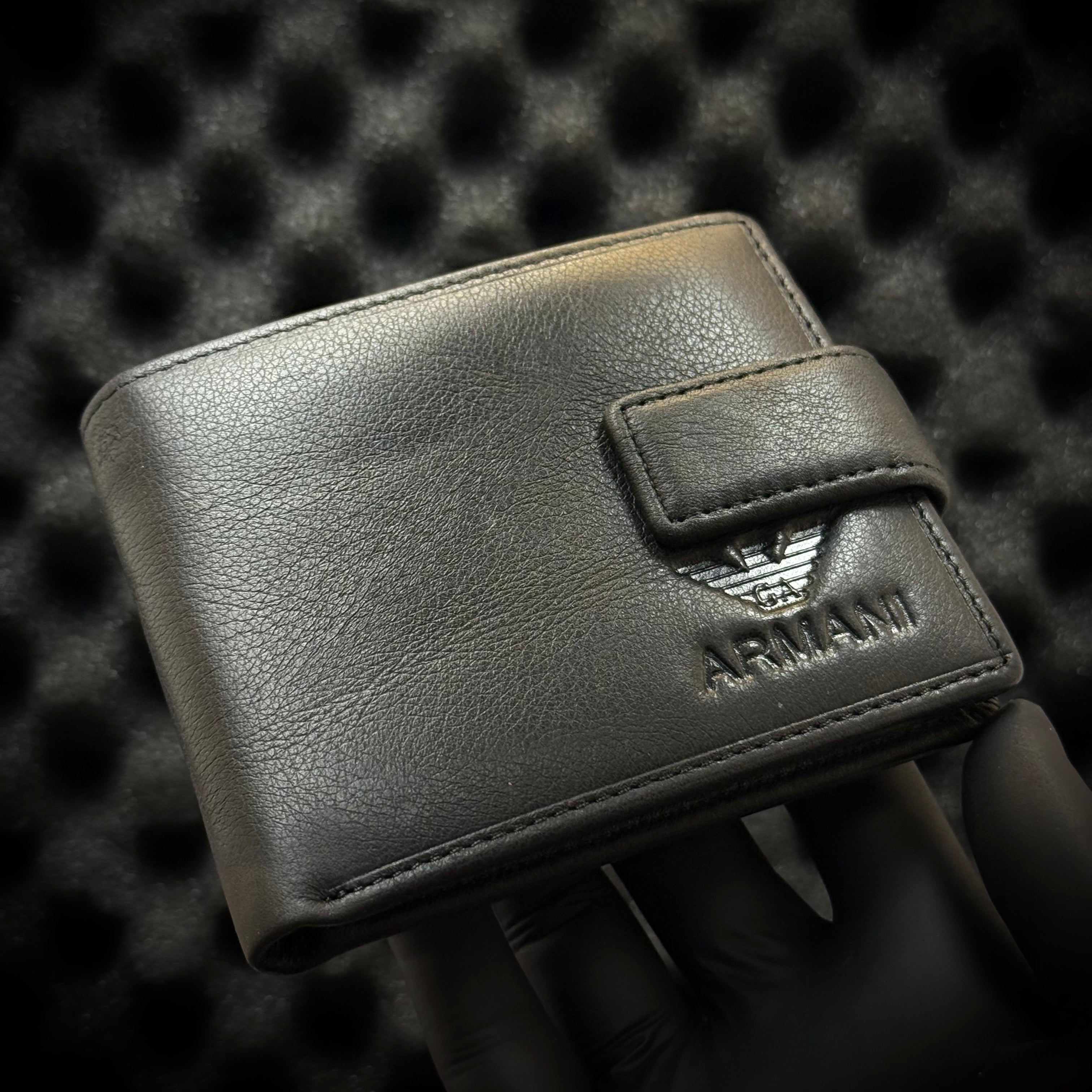 Emporio Armani Leather Wallet - Black