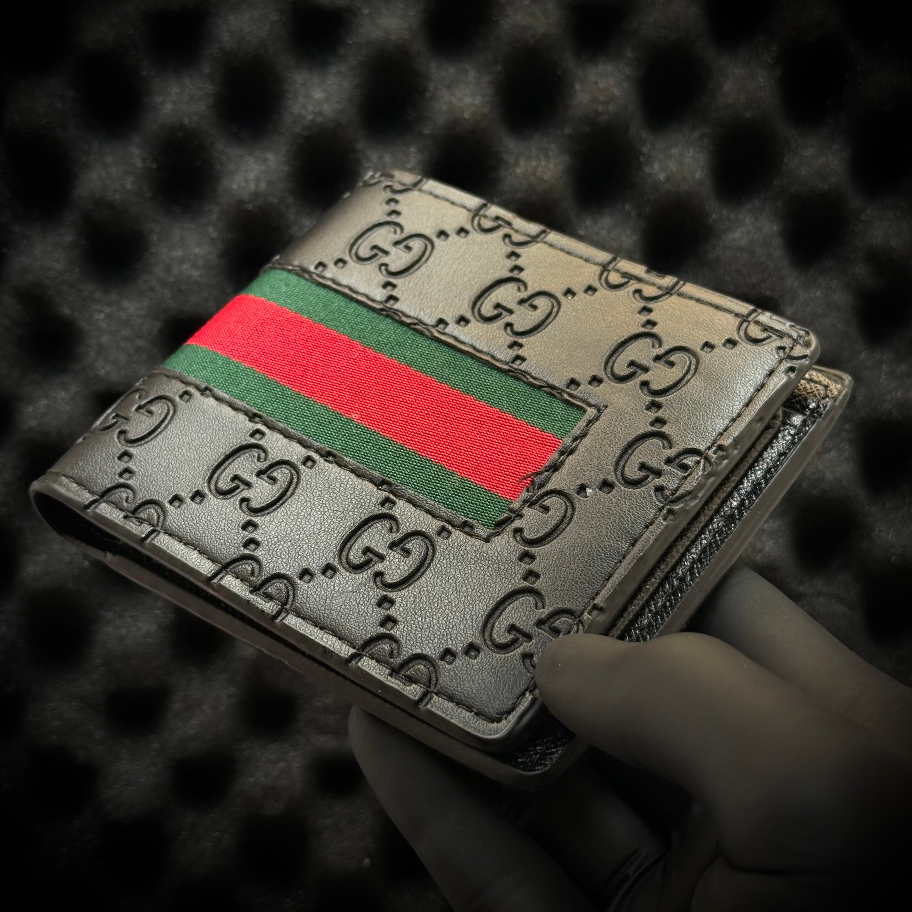GG Stripe Wallet - Black Lebanon - ChronoVault