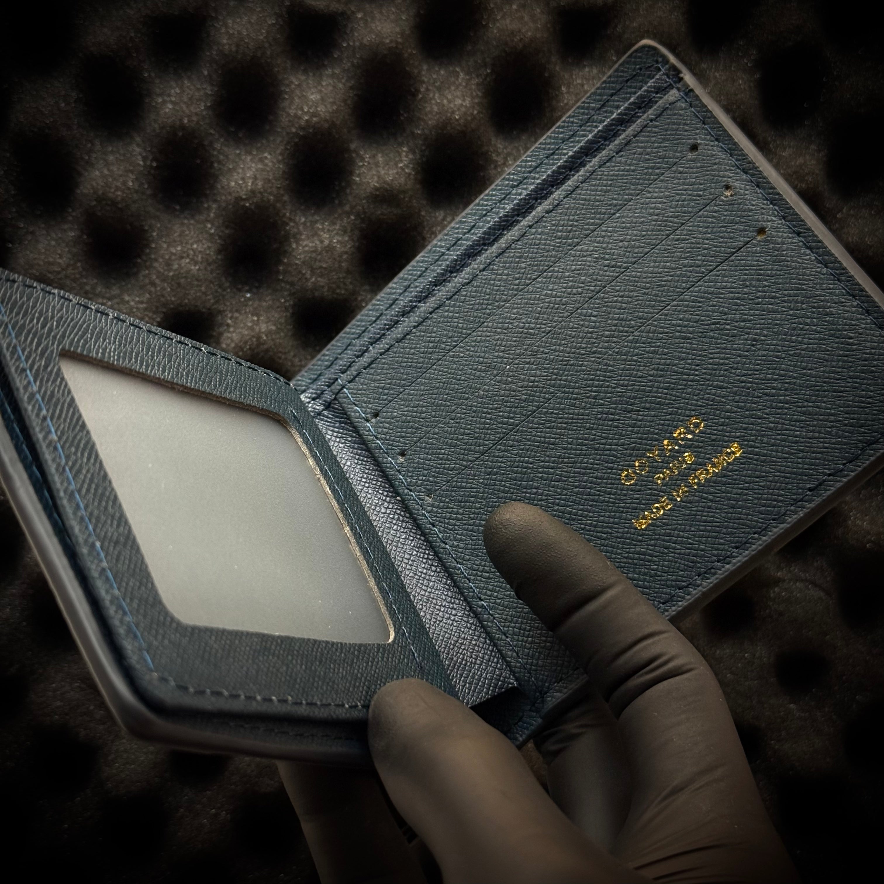 Goyard Monogram Wallet - Navy