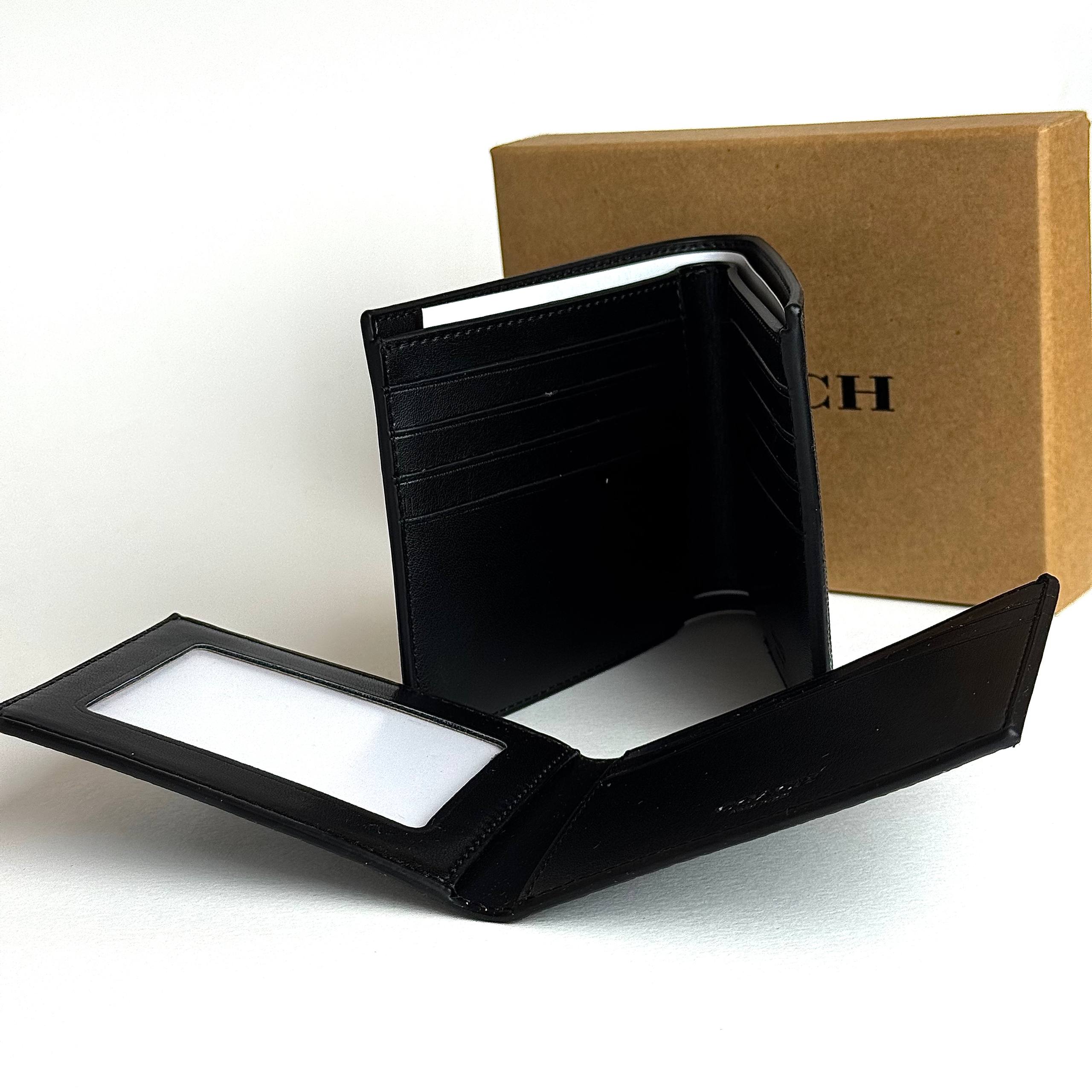 Coach Wolf Wallet - Black (2-in-1 Wallet) Lebanon - ChronoVault