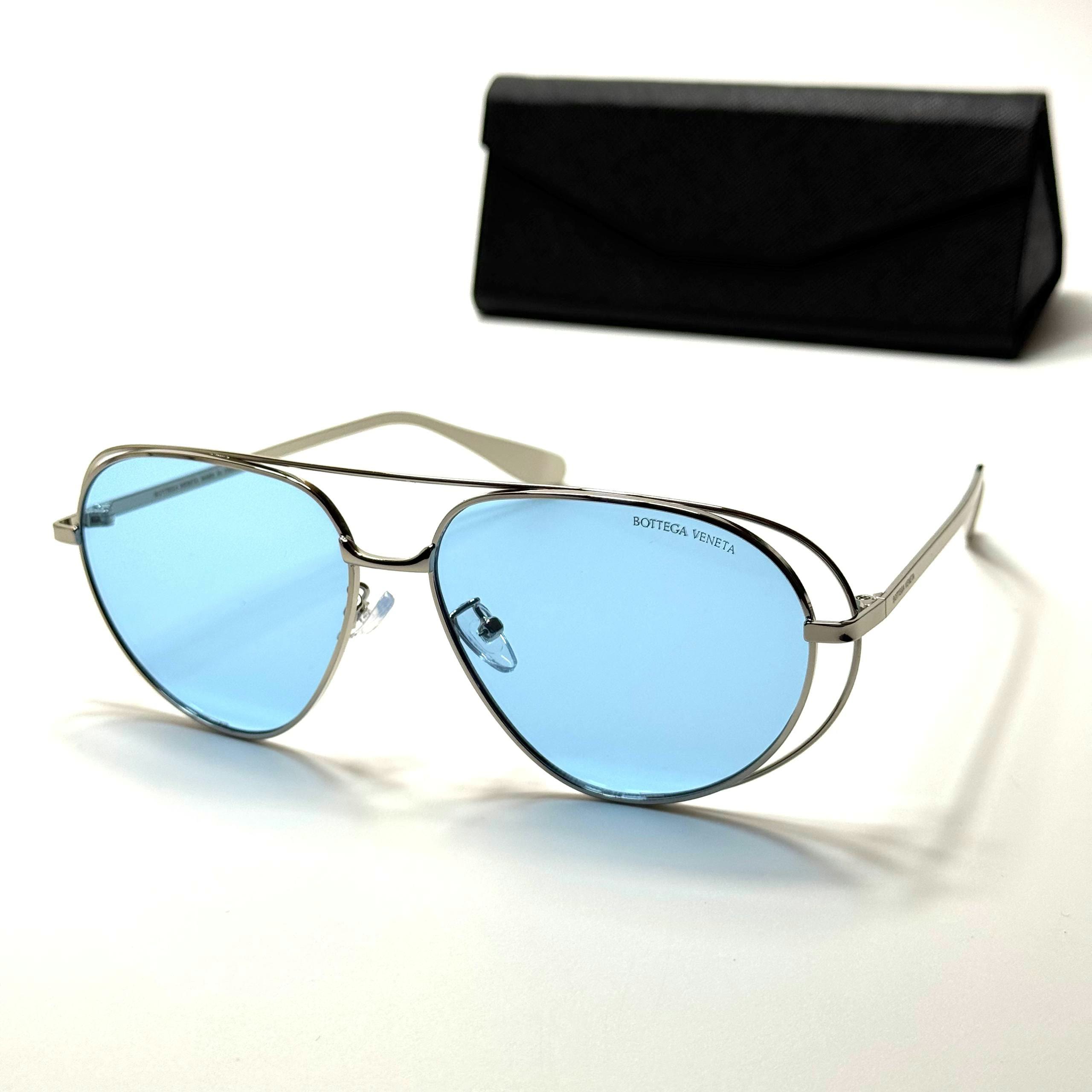 Bottega Veneta Aviator BV1236S Silver Blue women's sunglasses Lebanon - ChronoVault