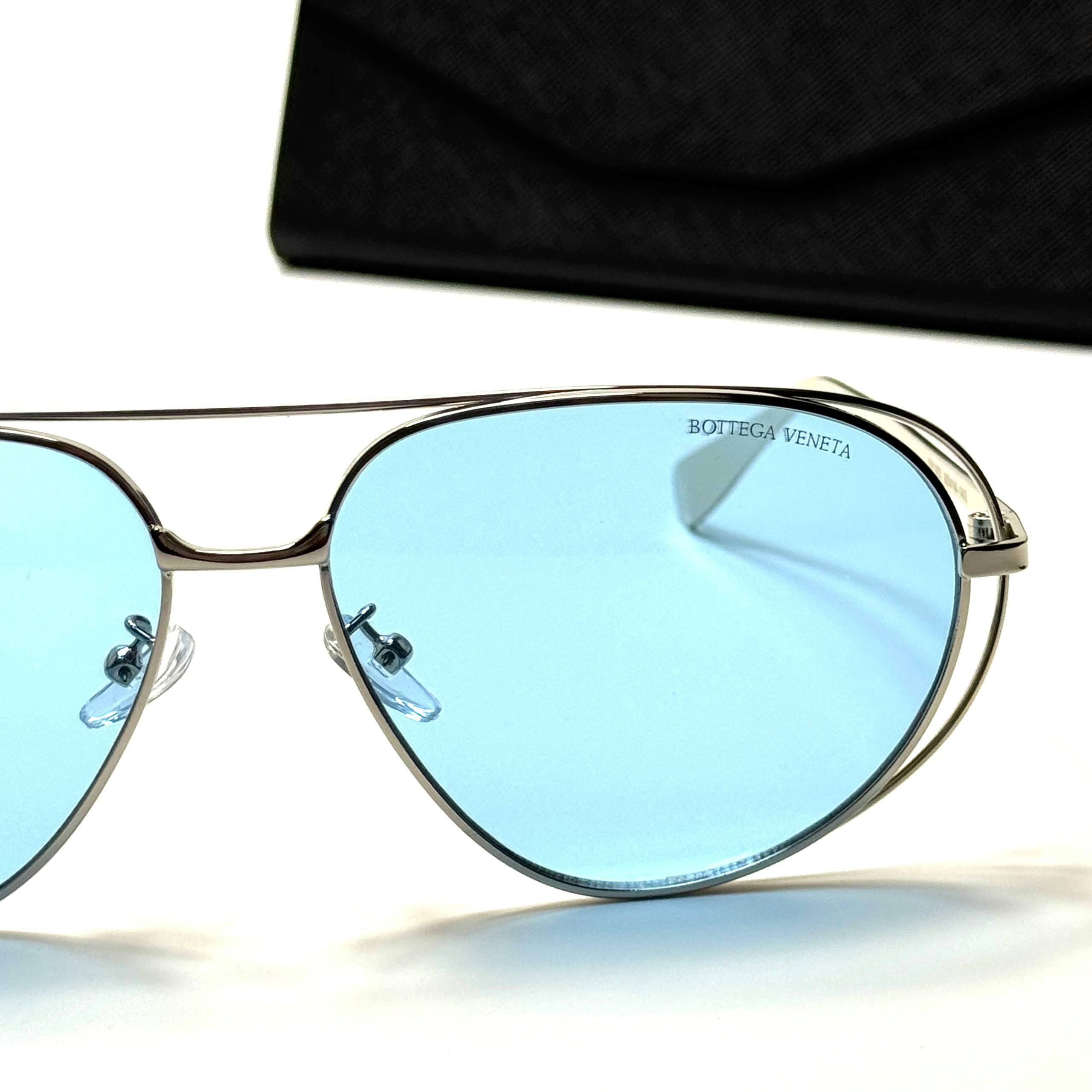 Bottega Veneta Aviator BV1236S Silver Blue women's sunglasses Lebanon - ChronoVault - view 2