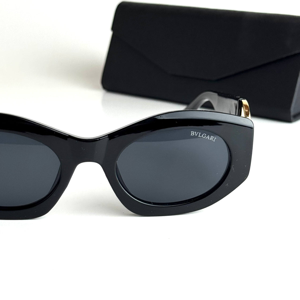 Bvlgari Serpenti Black Gold Sunglasses Front View Lebanon - ChronoVault - view 3