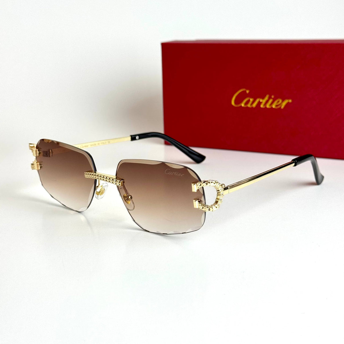 Cartier CT0518S Gold Brown Gradient Sunglasses Lebanon - ChronoVault - view 4