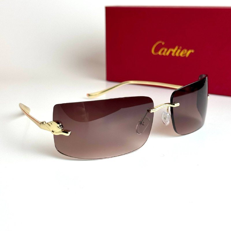 Cartier Mask CT0463S Gold Brown Sunglasses Lebanon - ChronoVault - view 5