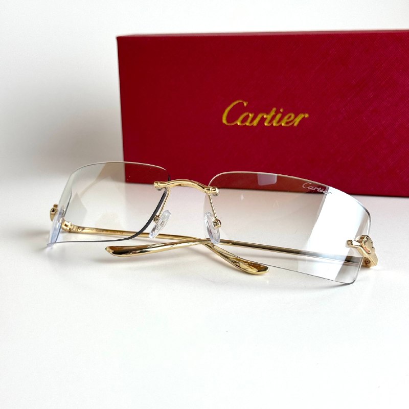 Cartier Rimless CT0436S Gold Nude Sunglasses Lebanon - ChronoVault - view 4