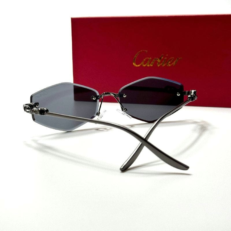 Cartier Rimless Geometric CT24761 Black women's sunglasses Lebanon - ChronoVault - view 3