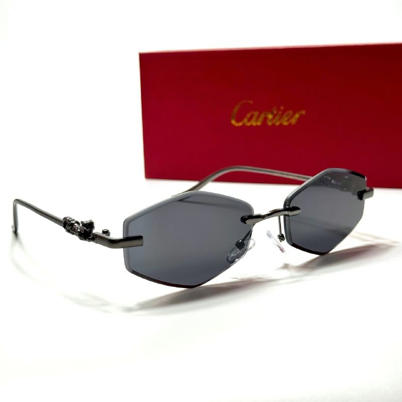 Cartier Rimless Geometric CT24761 Black women's sunglasses Lebanon - ChronoVault - view 4
