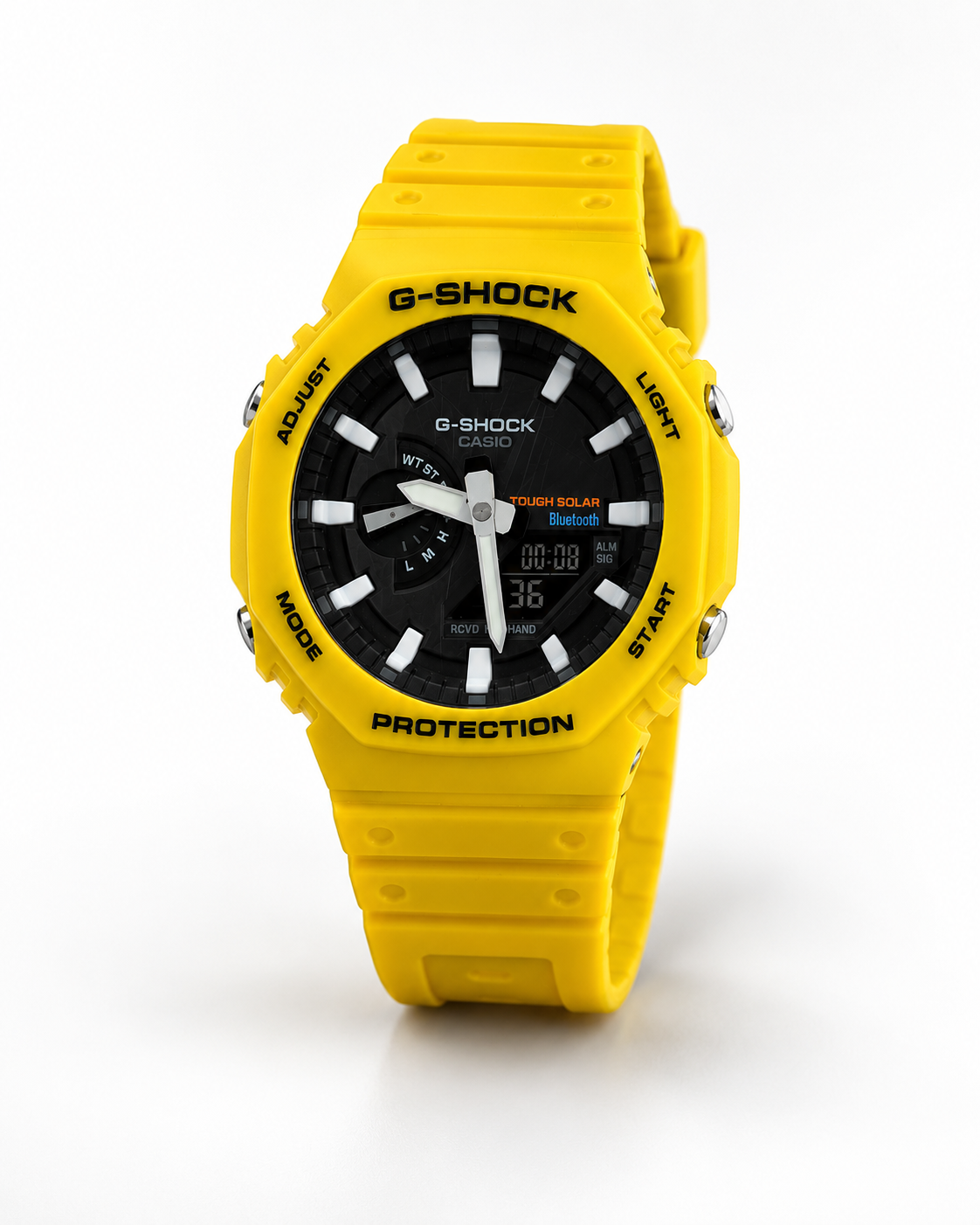 Casio G-Shock Tough Solar Yellow Ana-Digi Men Watch Front View Lebanon - ChronoVault
