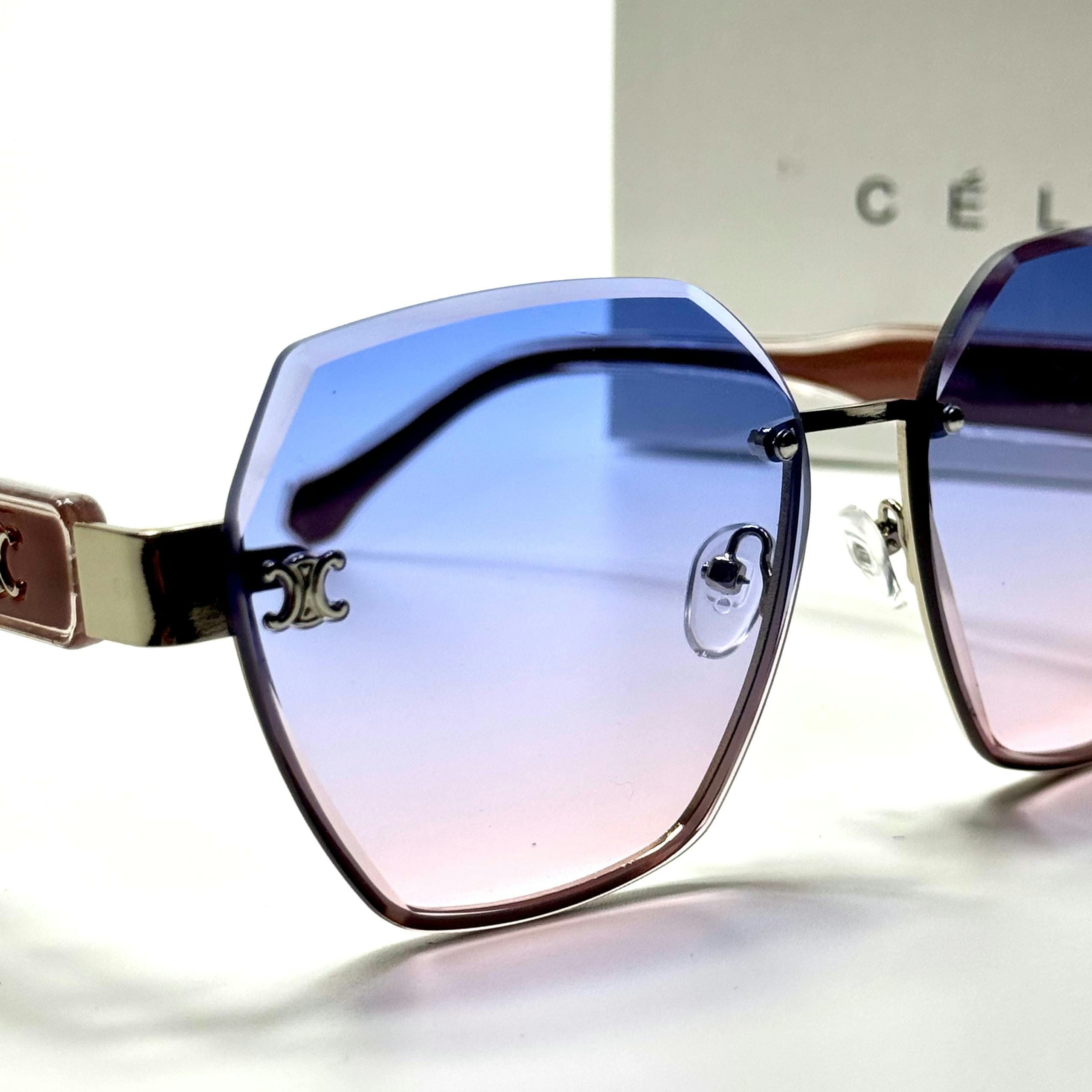 Celine Geometric CL5019 Rose Gold Blue Pink women's sunglasses Lebanon - ChronoVault - view 2