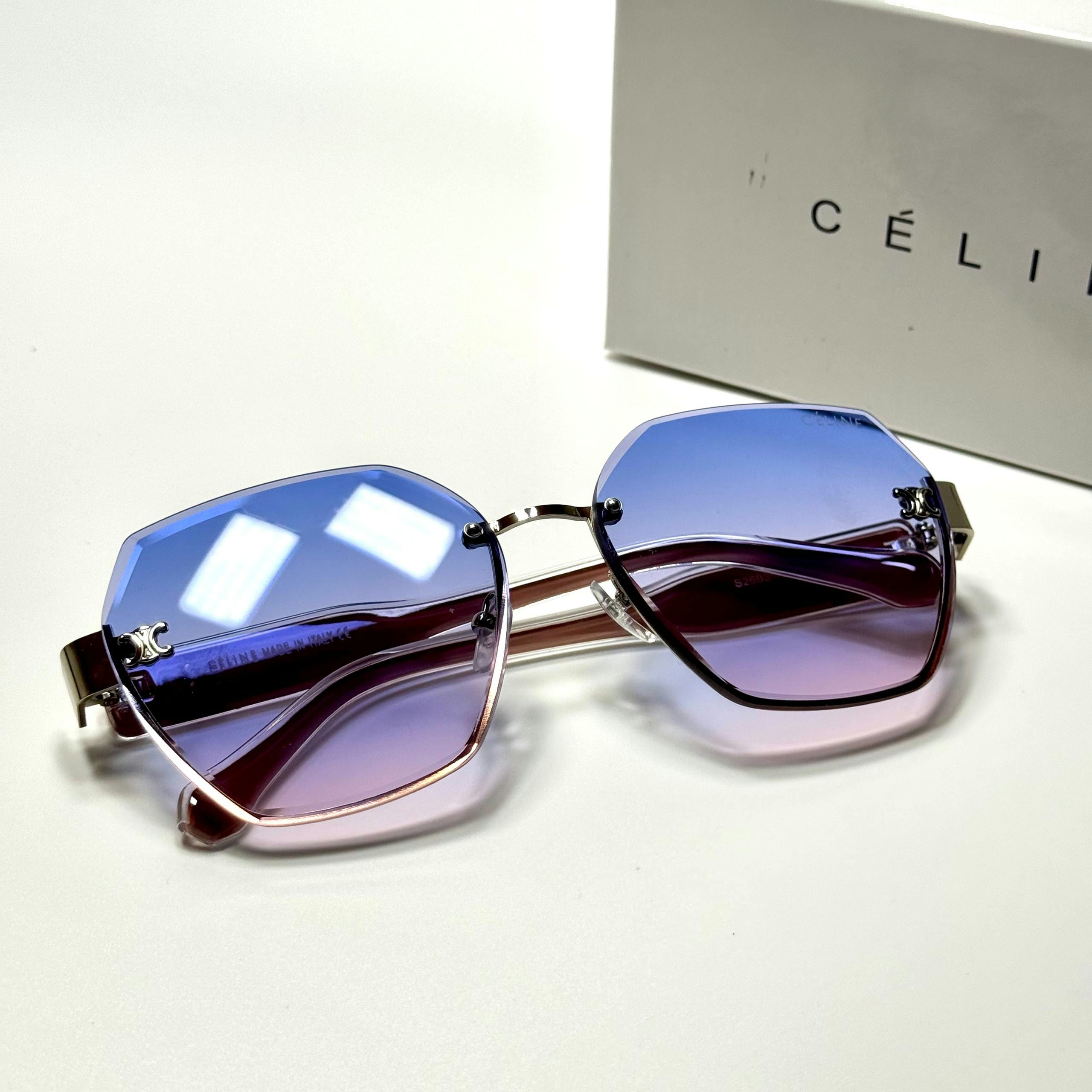Celine Geometric CL5019 Rose Gold Blue Pink women's sunglasses Lebanon - ChronoVault - view 3
