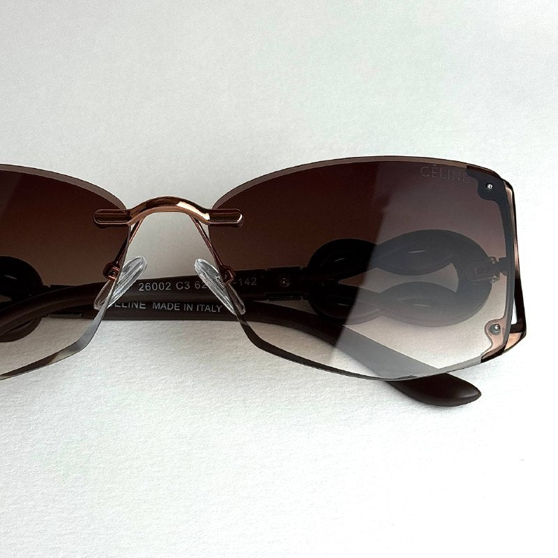 Celine Knot Shield Chocolate Brown Sunglasses Lebanon - ChronoVault - view 4