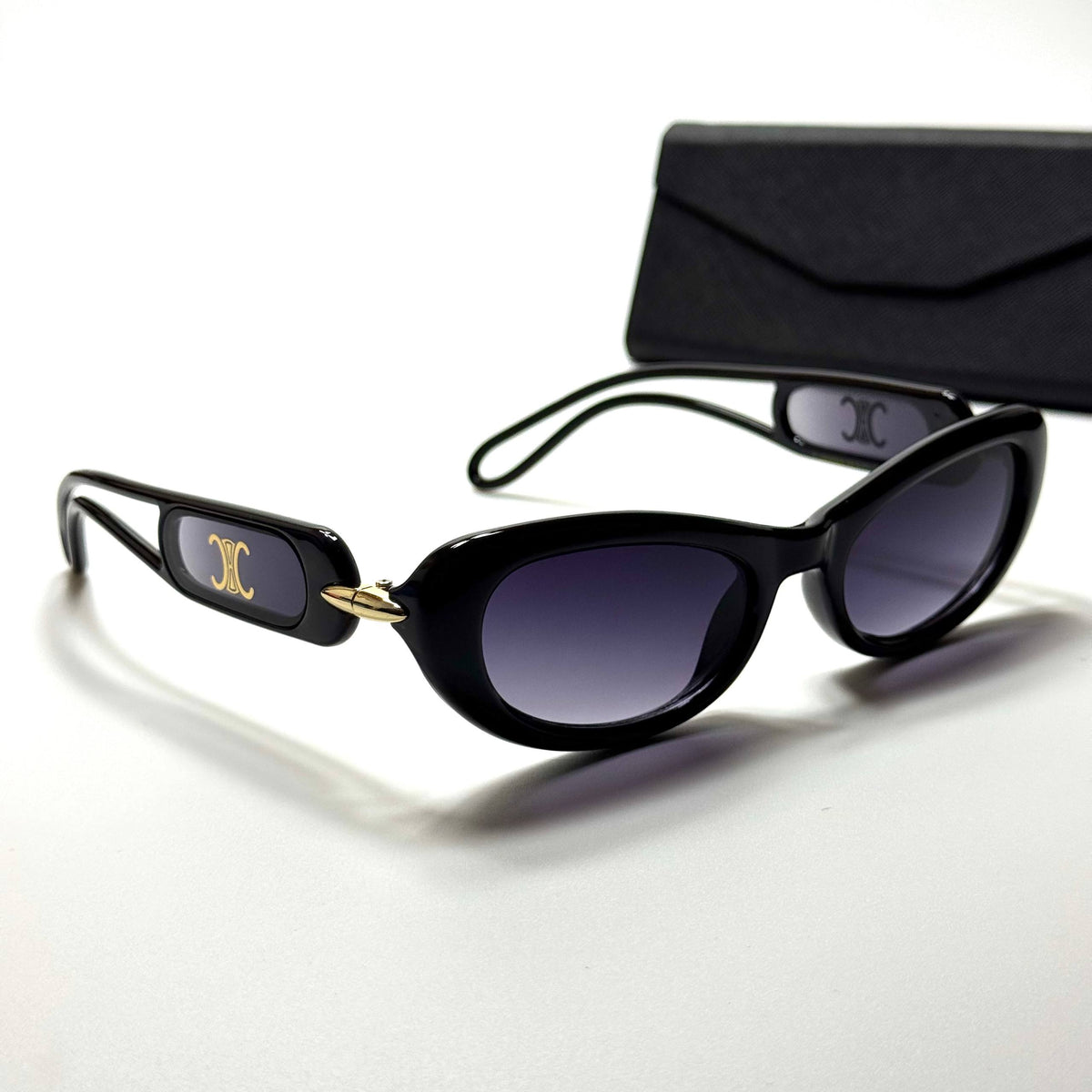 Celine Oval CL4195 Black Purple Gradient women's sunglasses Lebanon - ChronoVault - view 5