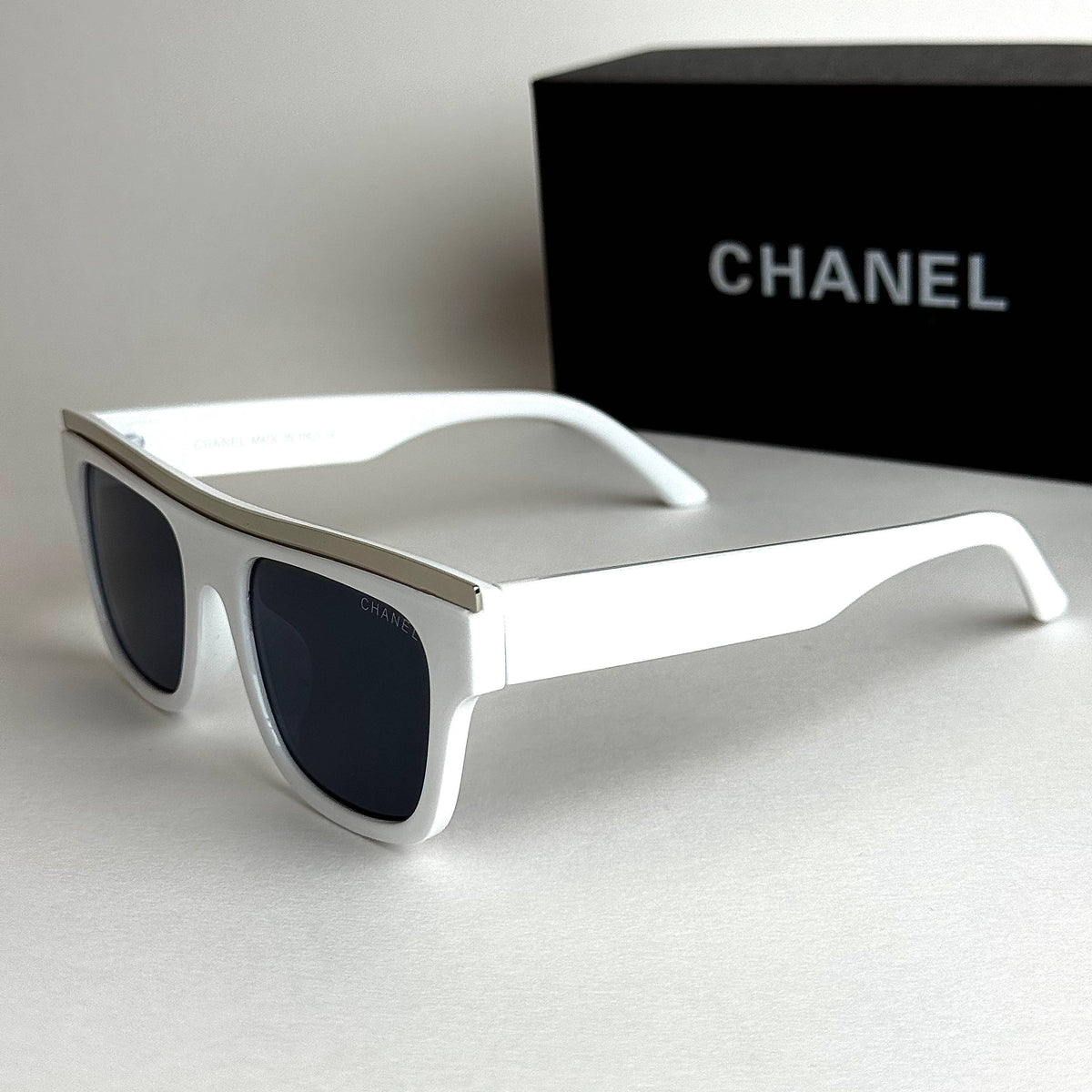 Chanel CH6056 N White Black Sunglasses Lebanon - ChronoVault - view 3