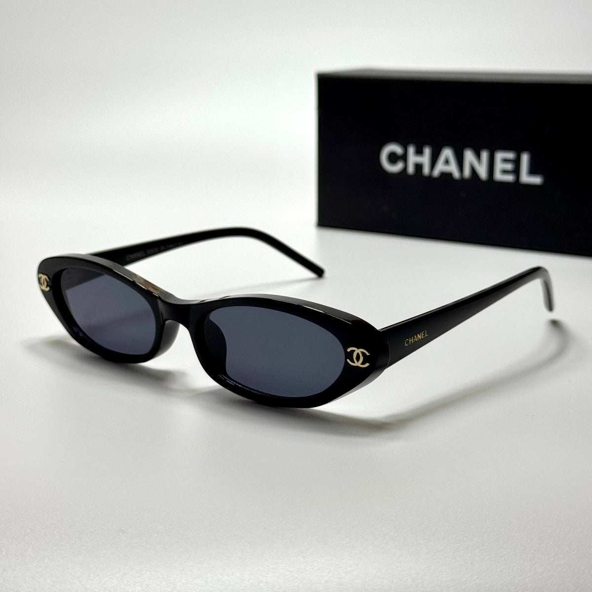 Chanel Oval CH6127 Black Grey women's sunglasses Lebanon - ChronoVault