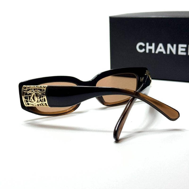 Chanel Rectangle CH6391 Black Brown women's sunglasses Lebanon - ChronoVault - view 3
