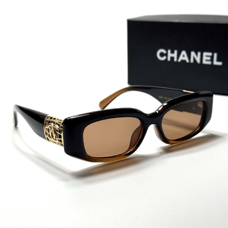 Chanel Rectangle CH6391 Black Brown women's sunglasses Lebanon - ChronoVault - view 4