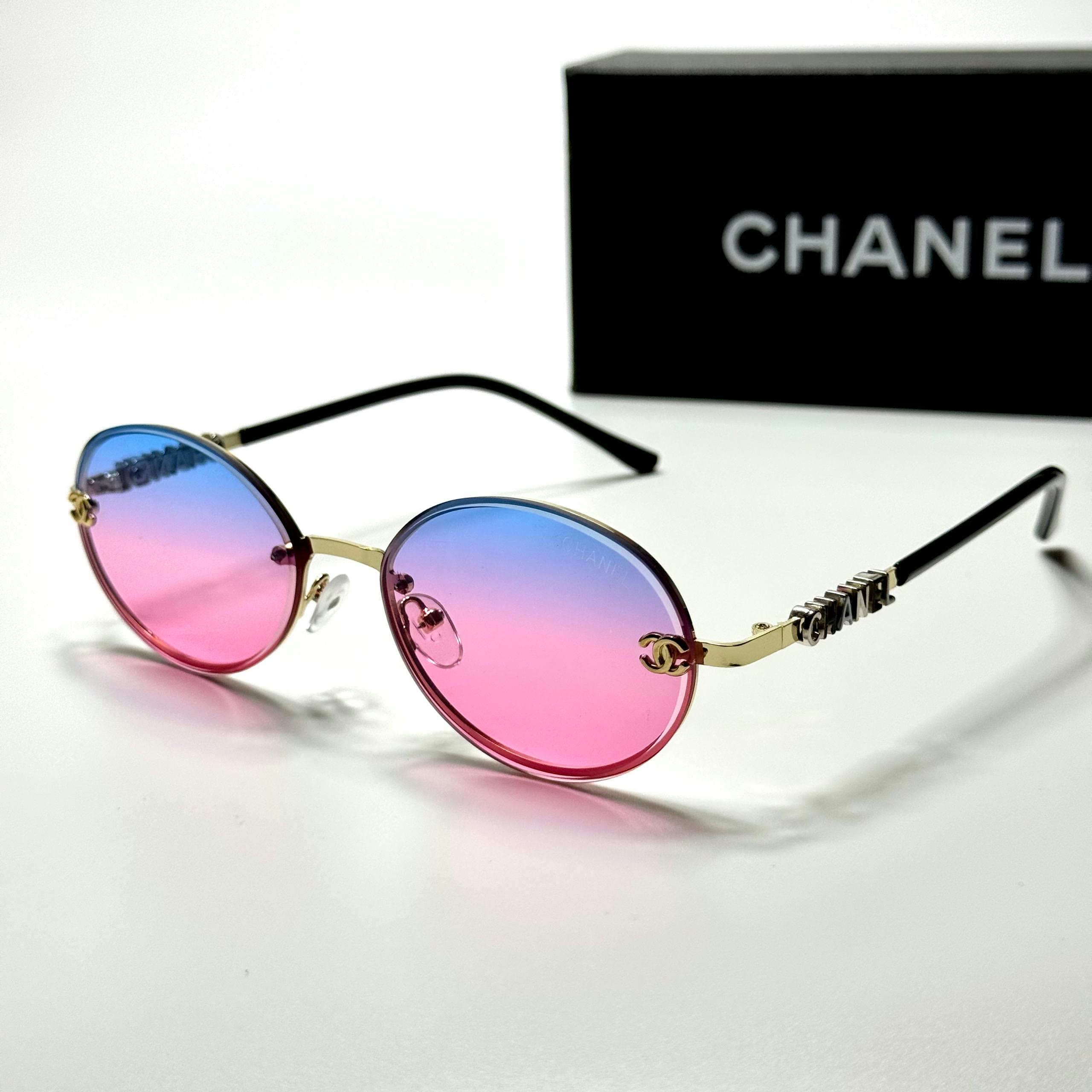 Chanel Round CH4286 Gold Blue Pink women's sunglasses Lebanon - ChronoVault