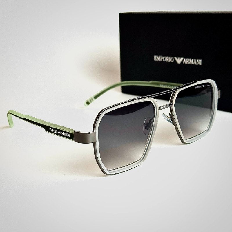 Emporio Armani EA4128 Silver Grey Gradient Sunglasses Lebanon - ChronoVault - view 5