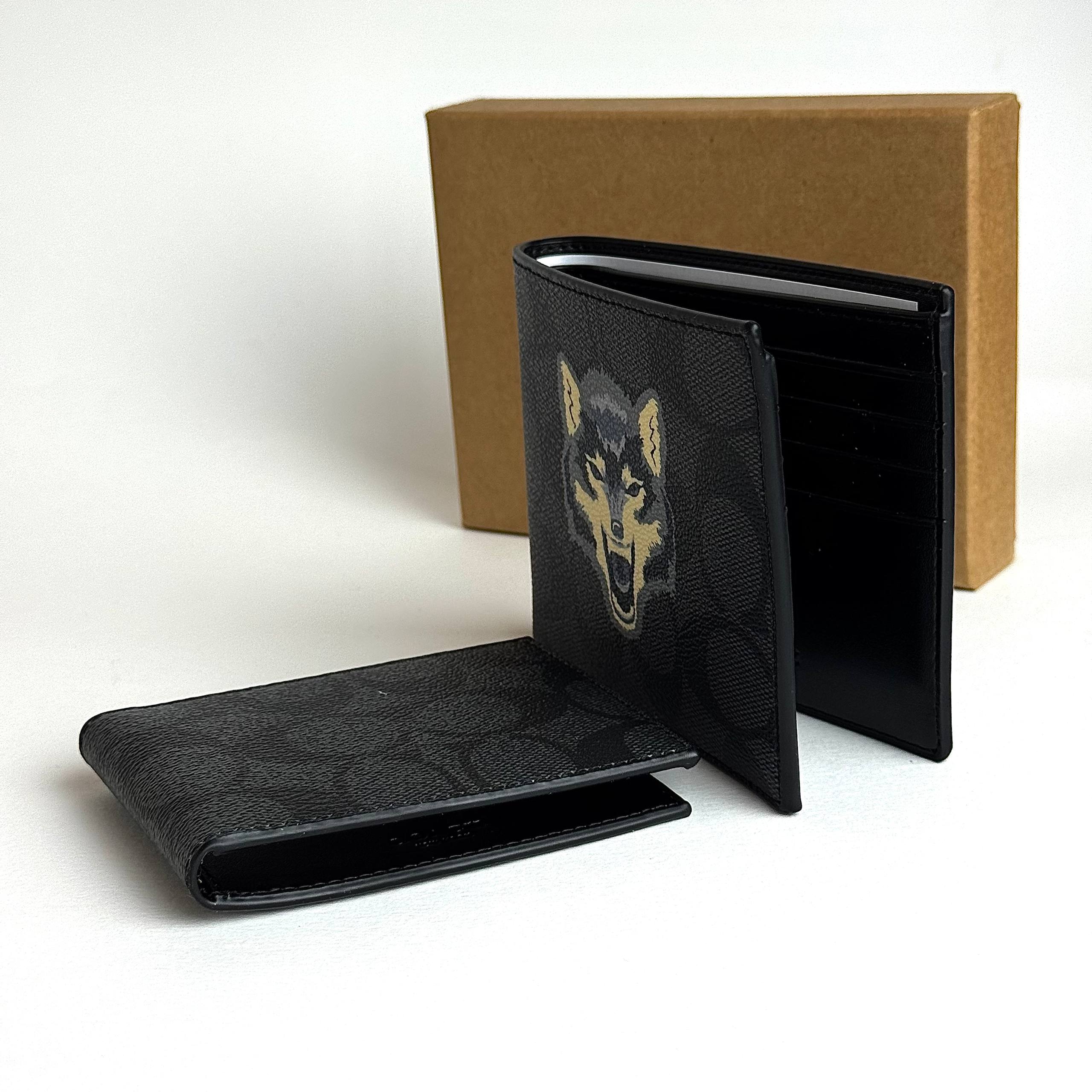 Coach Wolf Wallet - Black (2-in-1 Wallet) Lebanon - ChronoVault