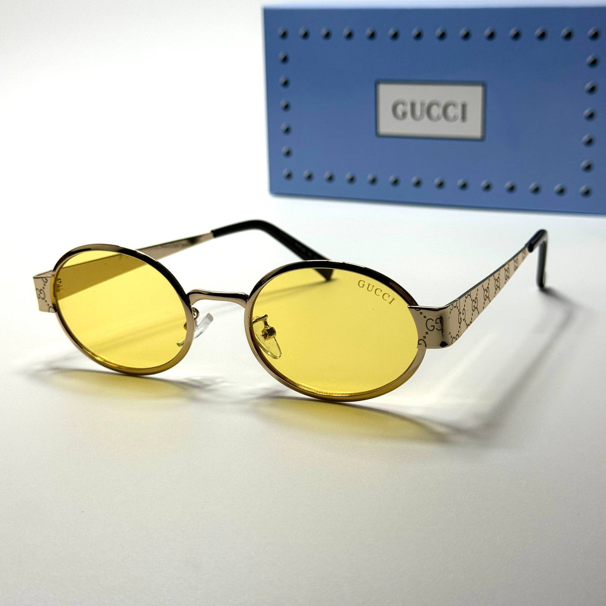 Gucci Oval GG7184 Gold Yellow women's sunglasses Lebanon - ChronoVault