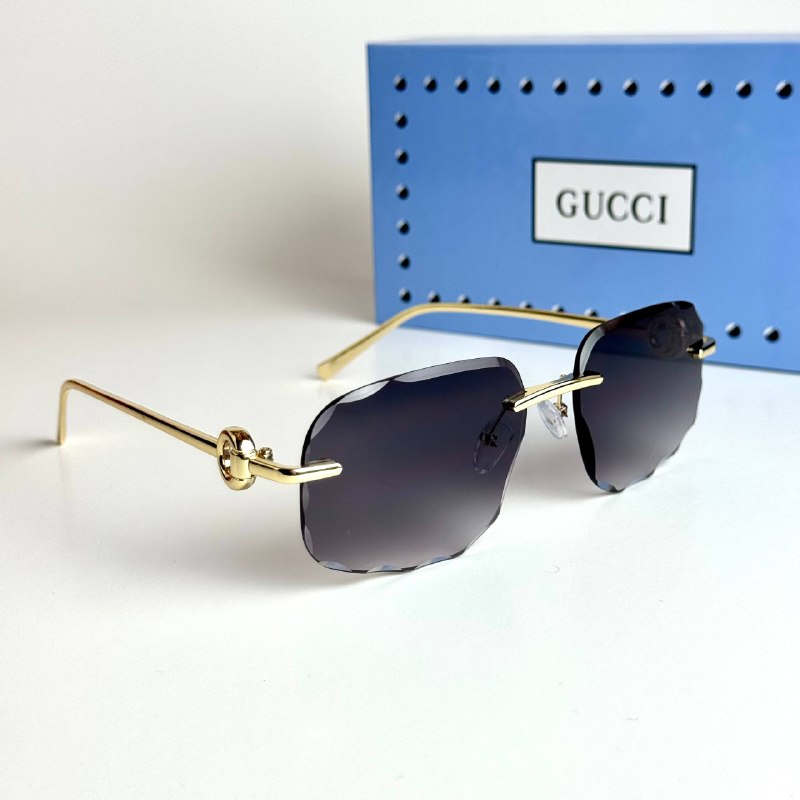 Gucci Rimless GG1834S Gold Black Sunglasses Lebanon - ChronoVault - view 5