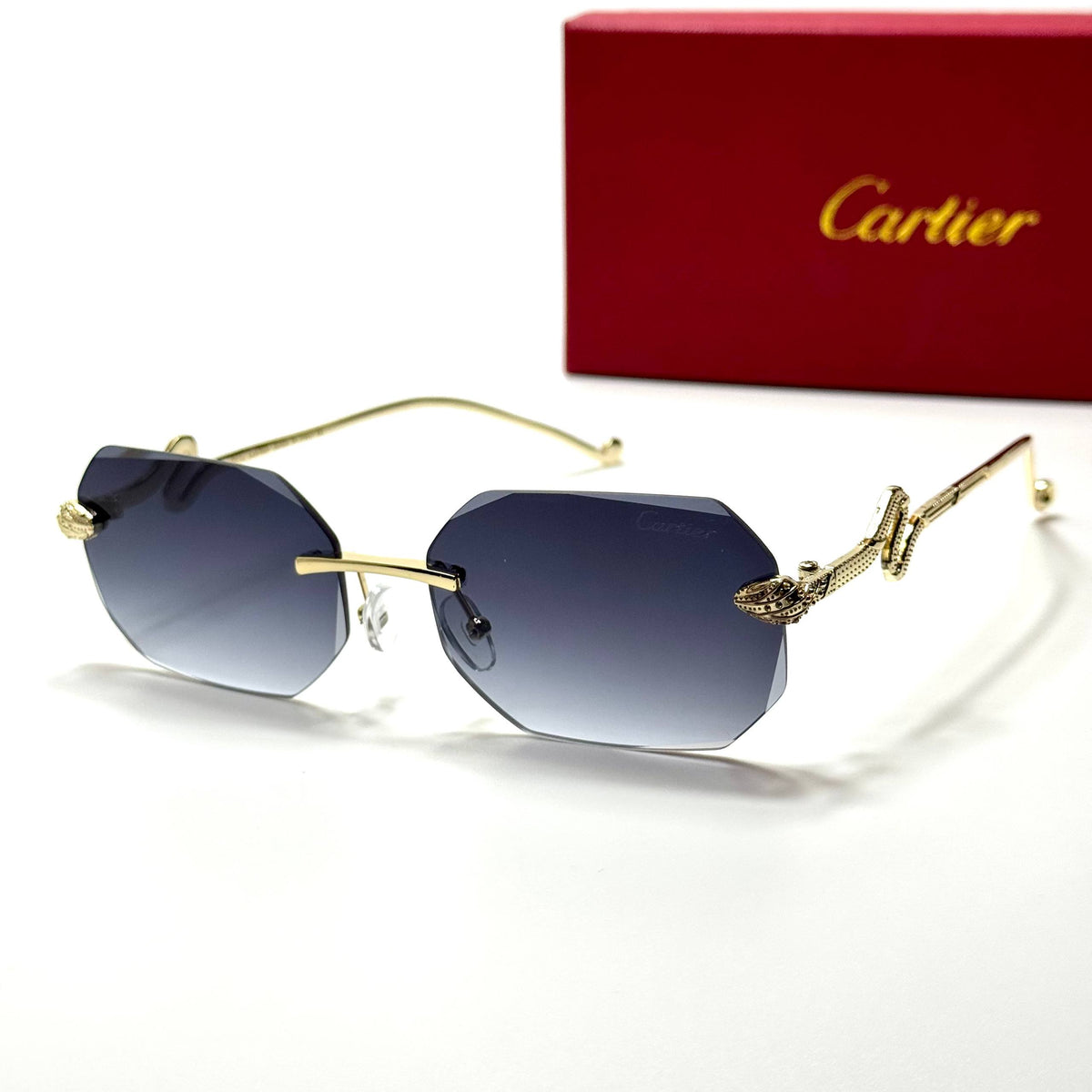 Miu Miu Rectangular MU 11YS Gold Grey unisex sunglasses Lebanon - ChronoVault