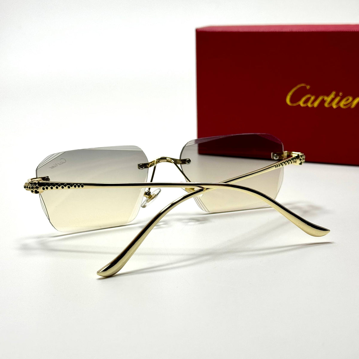 Cartier Rimless CT0431S Gold Grey Gradient unisex sunglasses Lebanon - ChronoVault