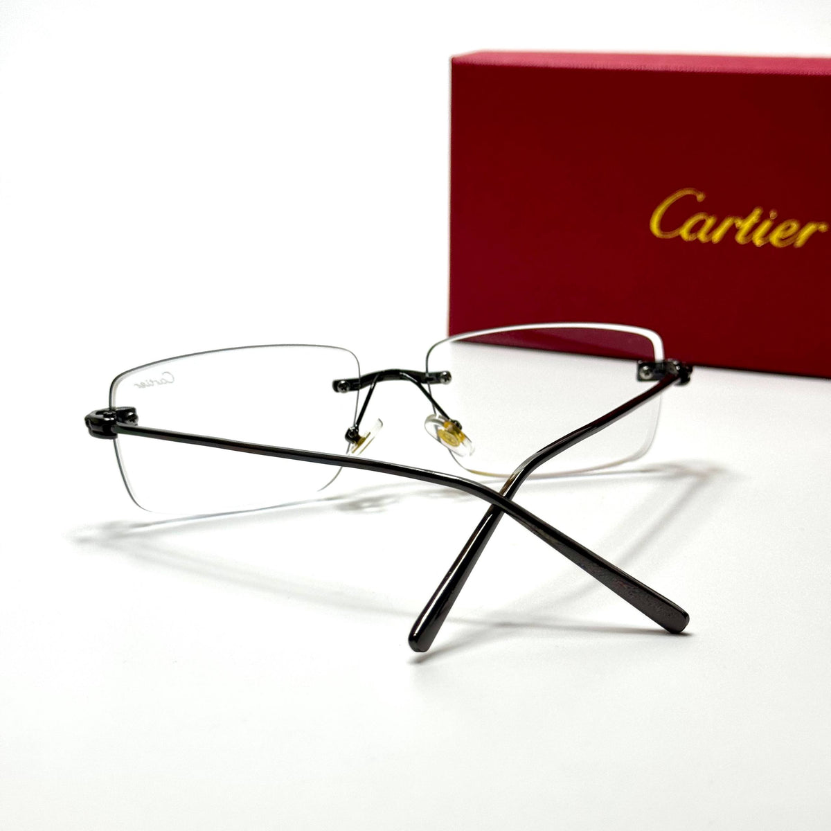 Cartier Rimless CT0092O Black Clear unisex sunglasses Lebanon - ChronoVault