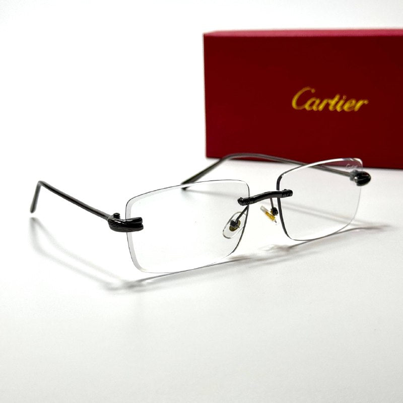 Cartier Rimless CT0092O Black Clear unisex sunglasses Lebanon - ChronoVault