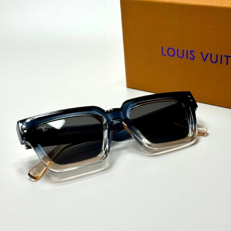 Louis Vuitton Rectangle Z2482U Blue Crystal women's sunglasses Lebanon - ChronoVault - view 3