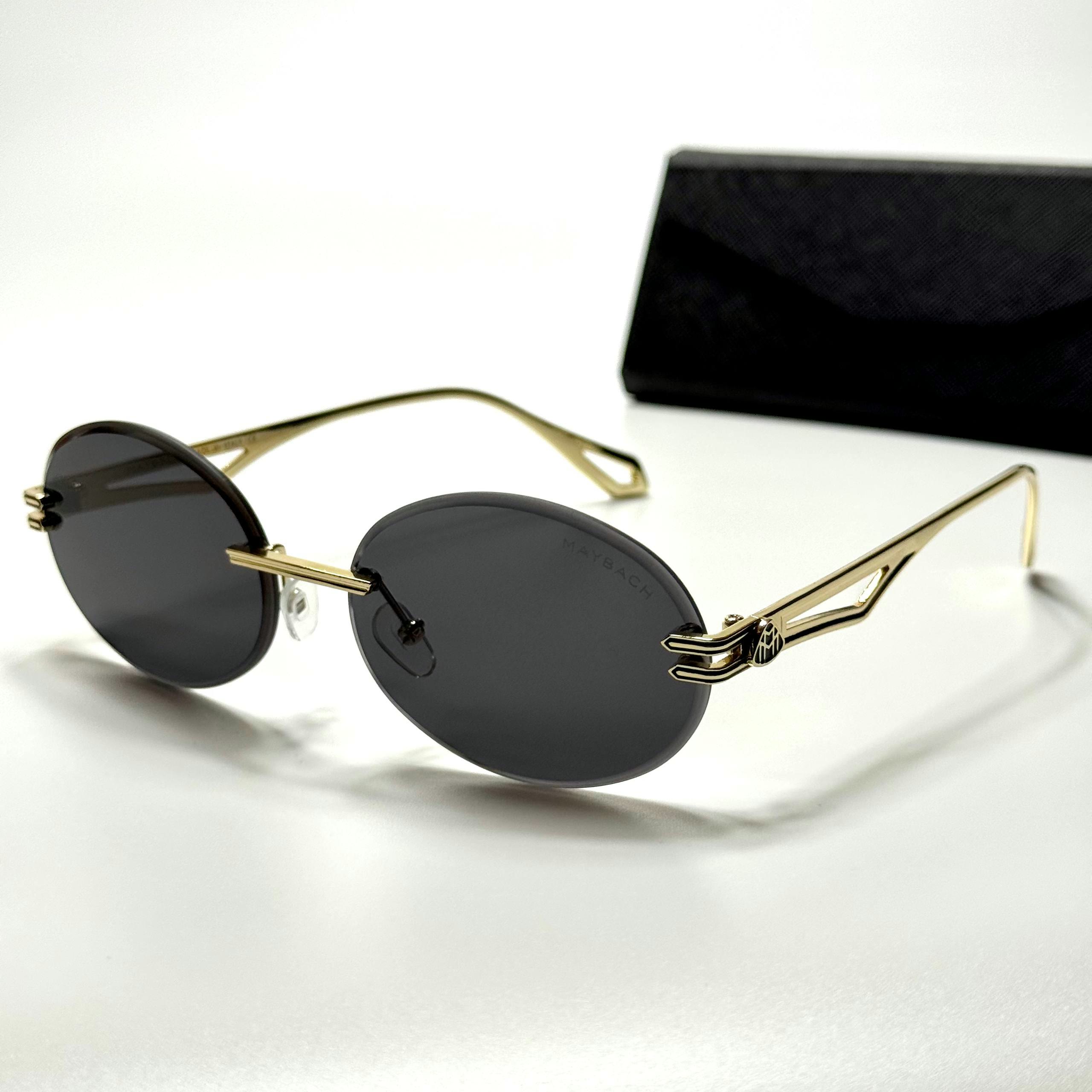 Maybach Rimless Oval Gold Black men's sunglasses Lebanon - ChronoVault