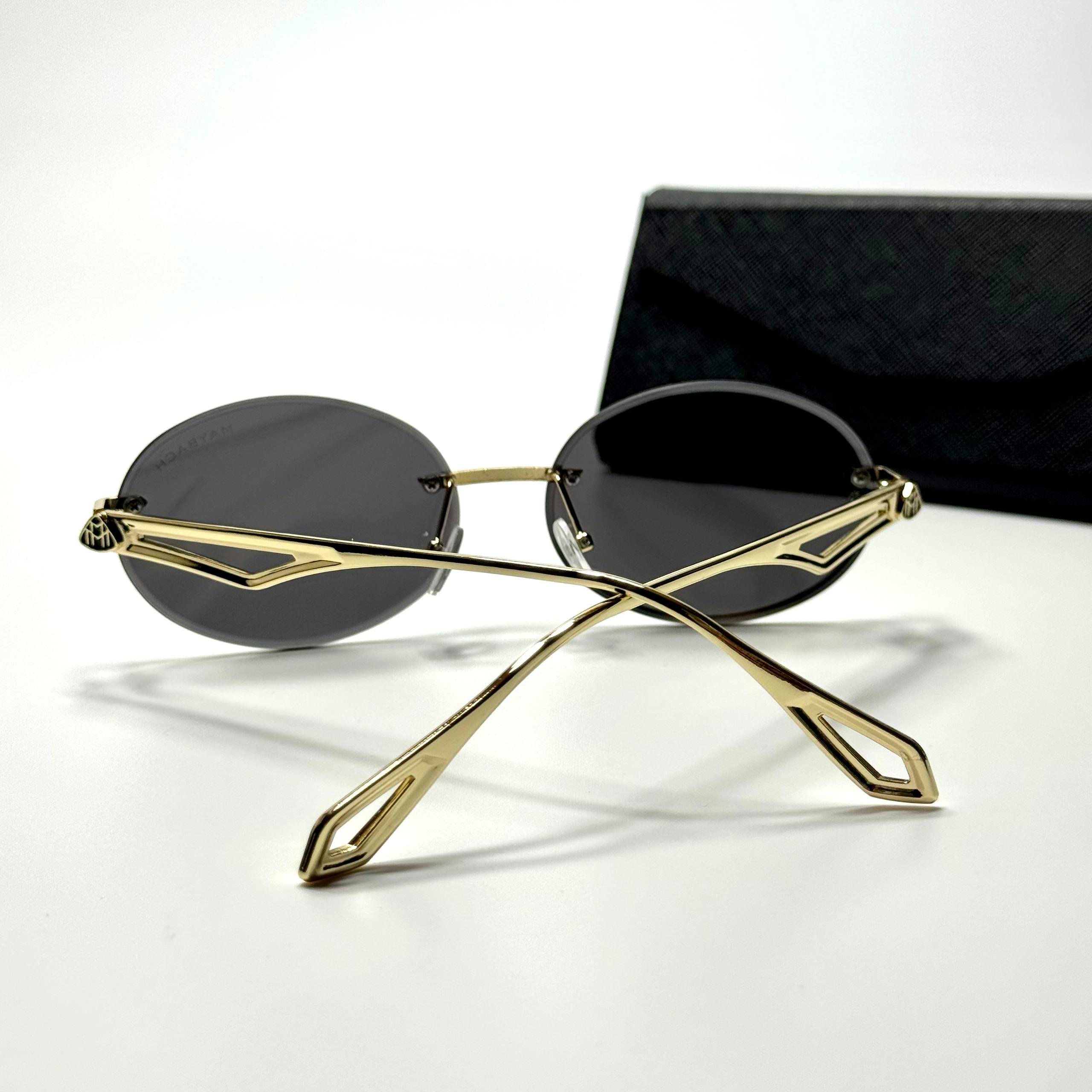 Maybach Rimless Oval Gold Black men's sunglasses Lebanon - ChronoVault - view 2