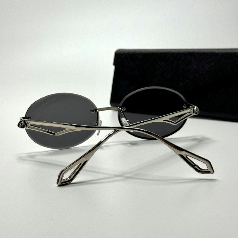 Maybach Rimless Oval Silver Black men's sunglasses Lebanon - ChronoVault - view 3