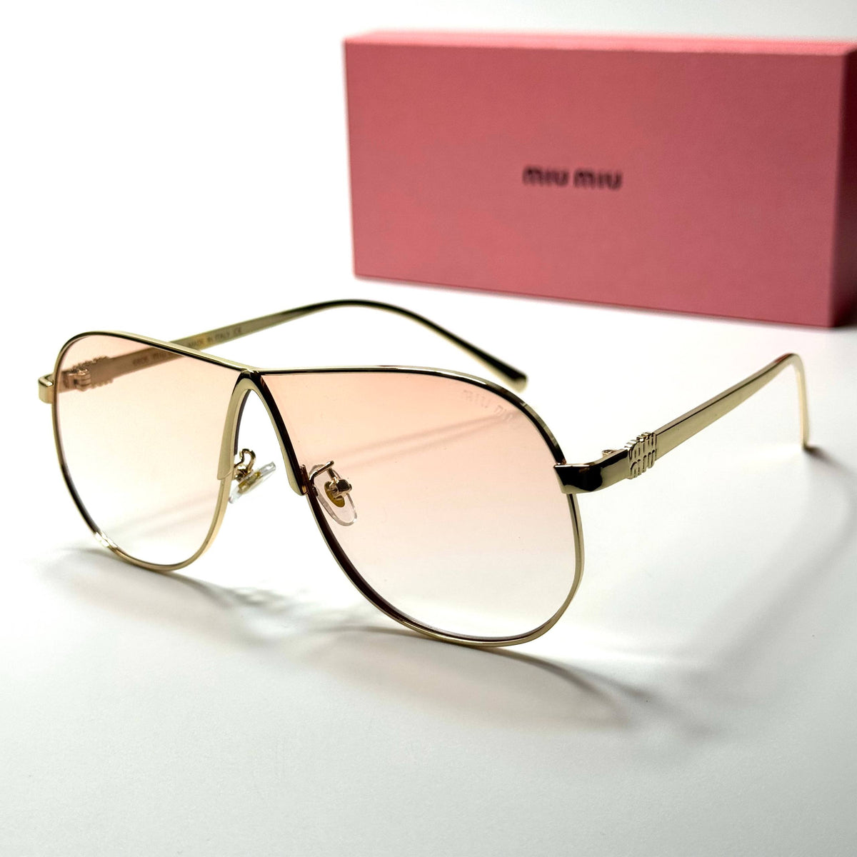Miu Miu Aviator SMU64Z Gold Pink women's sunglasses Lebanon - ChronoVault