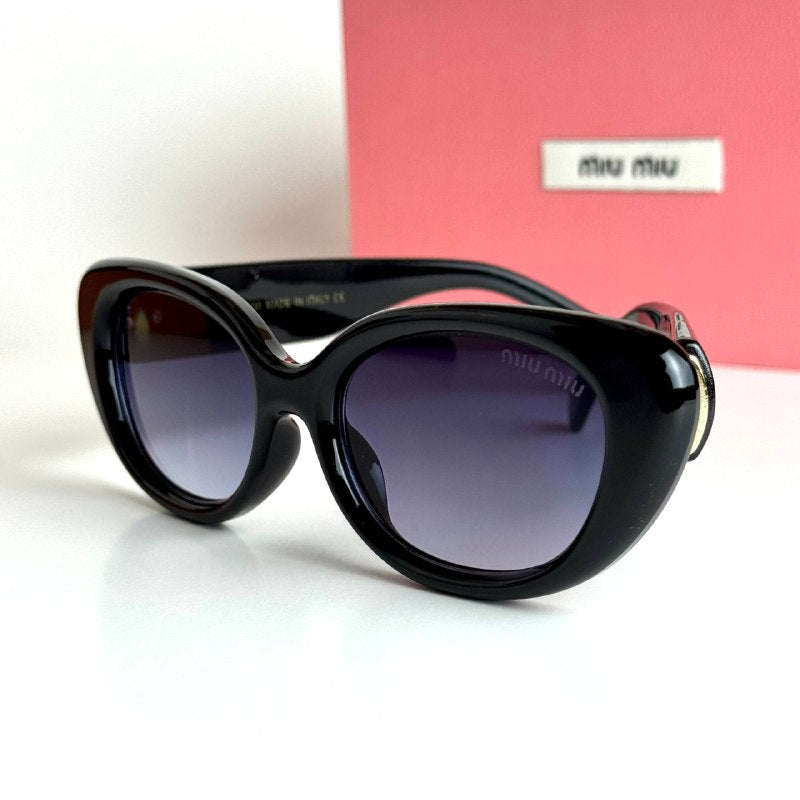Miu Miu MU09ZS Black Blue Gradient Sunglasses Front View Lebanon - ChronoVault - view 5