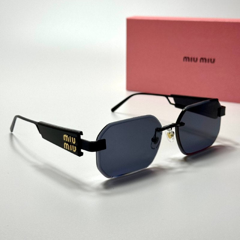 Miu Miu Rectangular Rimless SMU12Z Black women's sunglasses Lebanon - ChronoVault - view 5
