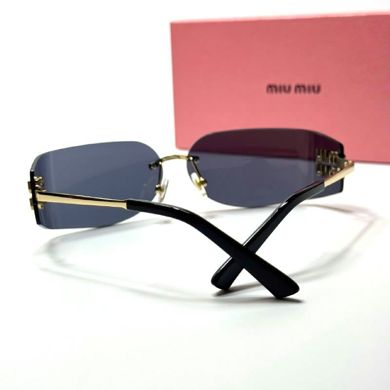 Miu Miu Shield SMU69Z Gold Black women's sunglasses Lebanon - ChronoVault - view 3