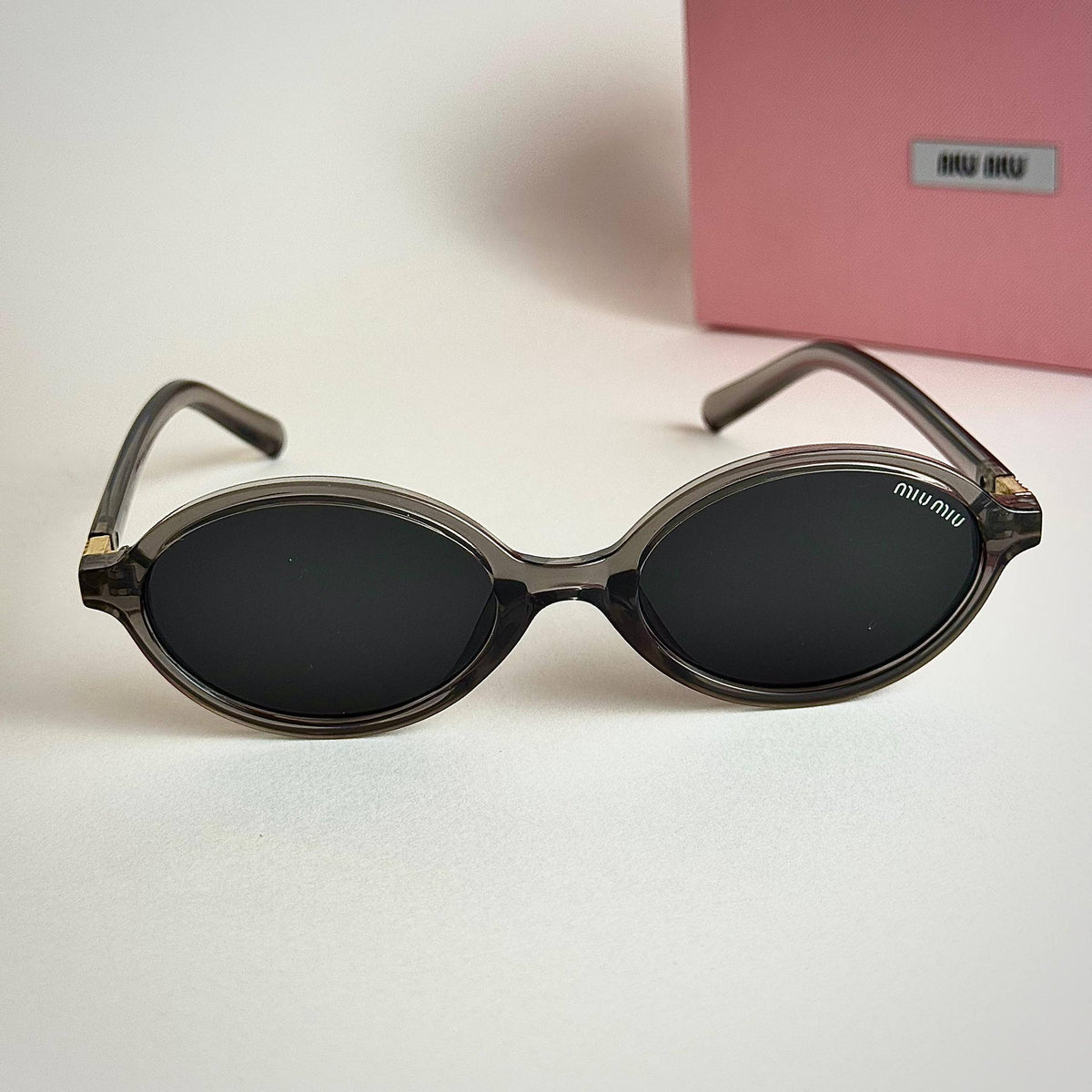 Miu Miu SMU 10Q Nude Grey Sunglasses Lebanon - ChronoVault - view 4