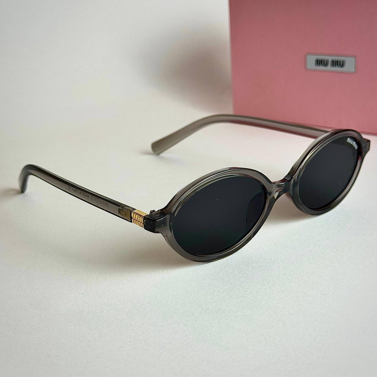 Miu Miu SMU 10Q Nude Grey Sunglasses Lebanon - ChronoVault - view 5