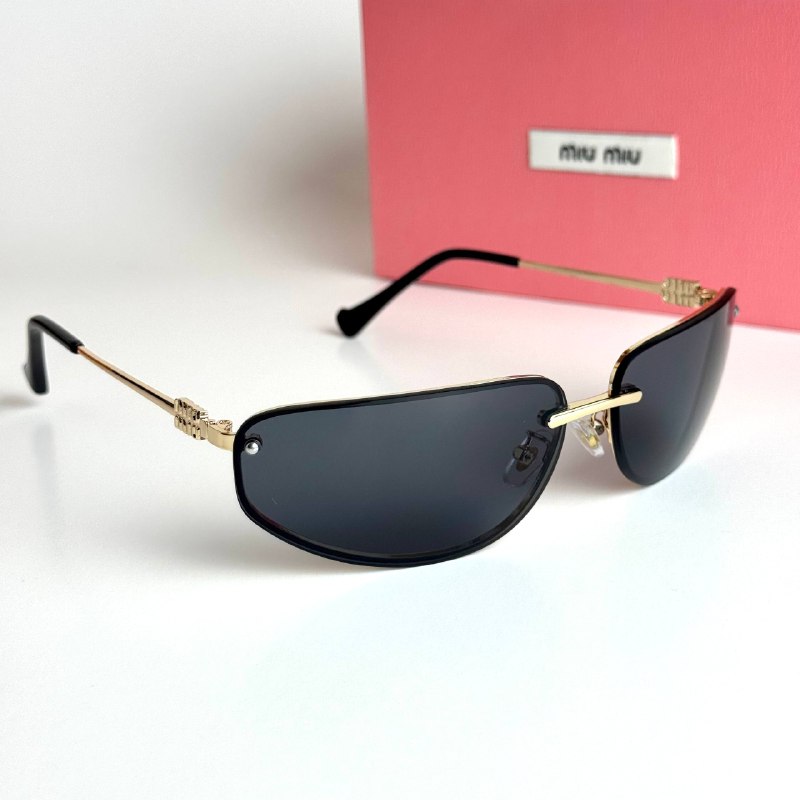 Miu Miu SMU73Z Gold Black Sunglasses Lebanon - ChronoVault - view 4
