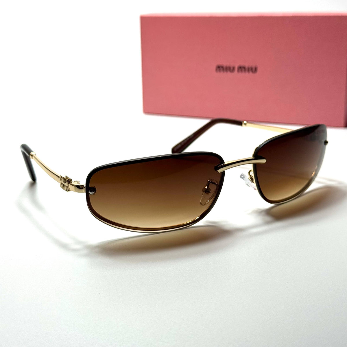 Miu Miu SMU73Z Gold Brown Gradient women's sunglasses Lebanon - ChronoVault - view 5