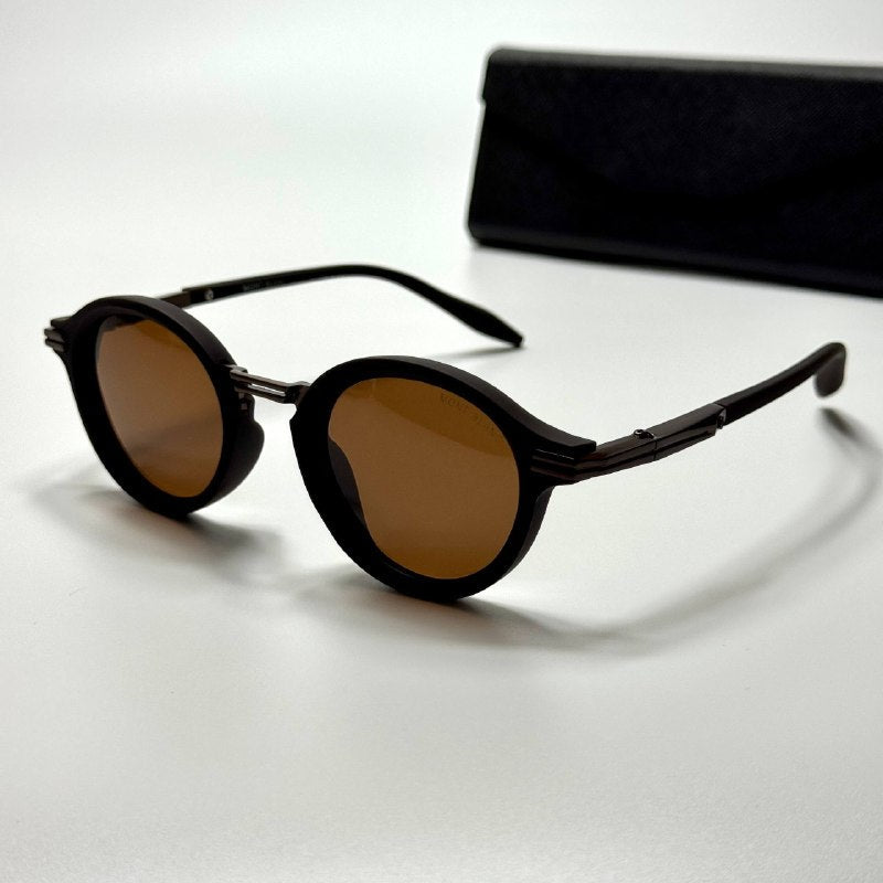 Montblanc Round Black Brown men's sunglasses Lebanon - ChronoVault