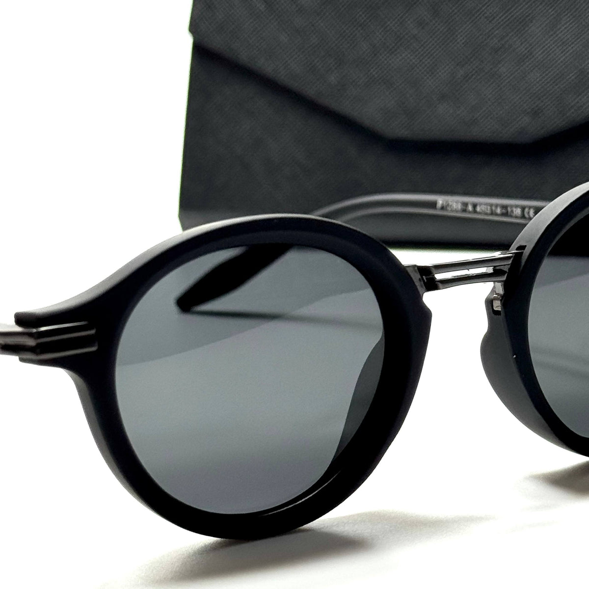 Montblanc Round Black Grey men's sunglasses Lebanon - ChronoVault - view 2