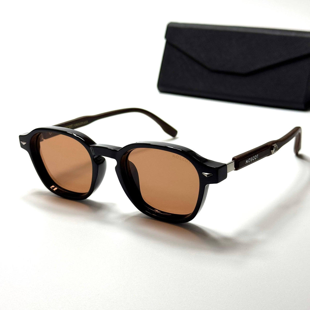 Moscot Square MCT6394 Black Brown men's sunglasses Lebanon - ChronoVault