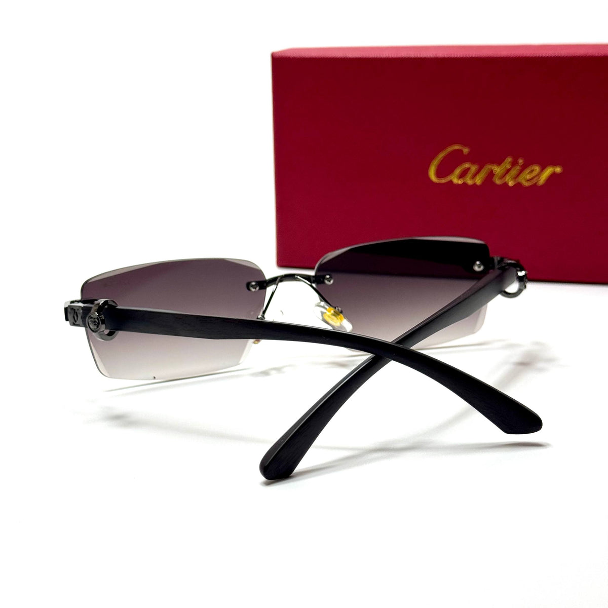 Cartier Rimless Rectangular CT0437S Violet Gradient unisex sunglasses Lebanon - ChronoVault